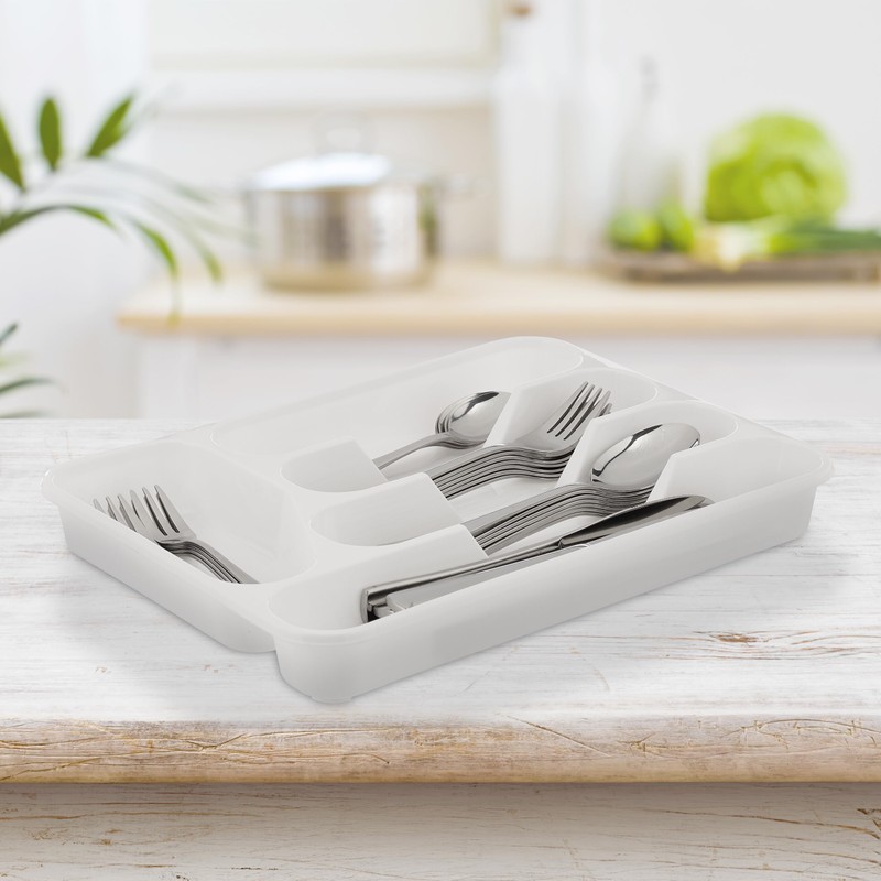Relaxdays Cutlery Tray for Drawers, Set of 6, H x