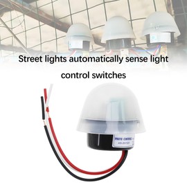 LT Easiyl DC12V 10A Light Control Switch Twilight Switch Street Light Automatic Sensor Switch Outdoor Lighting Auto On/Off Light Switch for Outdoor Use