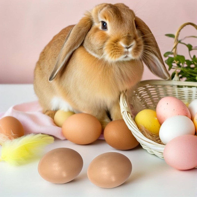 Healifty 20 Pcs Plastic Easter Eggs 2.2 Inch Paintable Eggs