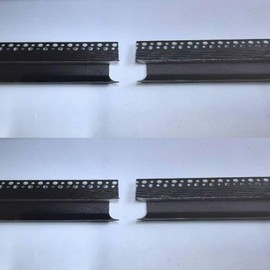 Besseto 2Pair/4PCS Baseboard LED Aluminum Channel Outer Corner, L-Shape Angle Turning Adapter Connector Plaster-in LED Aluminum Channel Profile with Joint Conector (Black Outer Corner-2 Pairs)