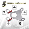 RULLINE 5th Wheel Ultimate Connection Safety Chains Plate Towing Accessories