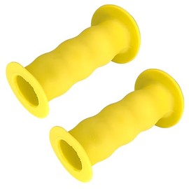 cyclingcolors Bicycle Grips Children's Bicycle Handlebar Grips with Safety 22 mm Length 85 mm Grips Rubber Grips Rubber Tricycle Scooter Pair Yellow