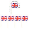 100pcs Mini UK Flags Union Jack Cocktail Sticks Cupcake Toppers