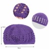 SHTGOI Pack of 2 Knitted Kufi Hats Handmade Crochet Hat