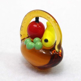 Four Cart Cute Handmade Glassware Fruit Basket CKK529