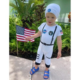 Singcoco Baby Boy Girl Outfit Infant Astronaut Romper (Astronaut,3-6 Months)