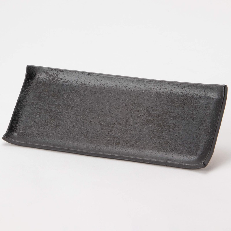 Shigaraki Ware MR-3-3369 Hechimon Serving Dish, Flower Wabi