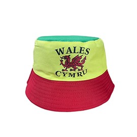 ARG Wales Bucket HAT Welsh Football Yma O HYD Qatar World Cup Adult Unsex 100% Cotton Hats