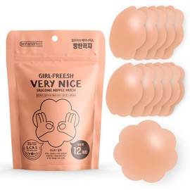Bulletproof nipple Girlfish Berry Nice silicone bra nipple patch 7cm 12p, 1 piece / 방탄꼭지 걸프리쉬 베리나이스 실리콘 브라 니플패치 7cm 12p, 1개