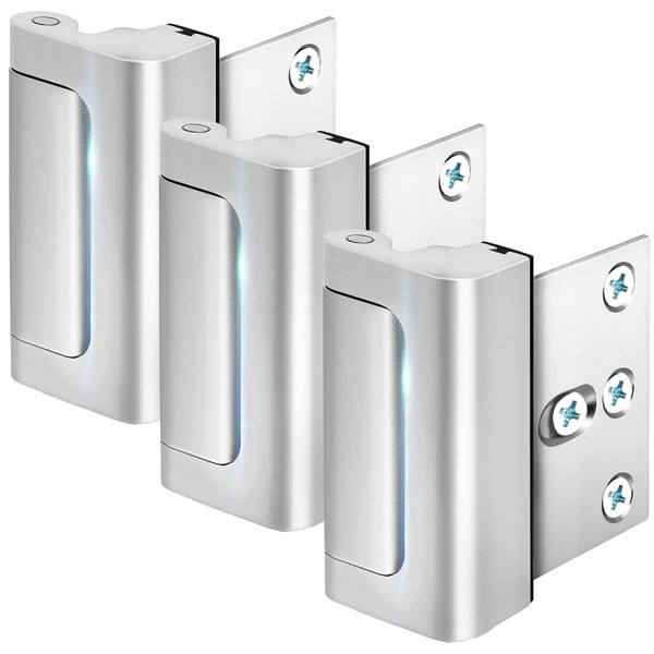 A-Four Home Security Door Reinforcement Lock 3 Pack - Durable