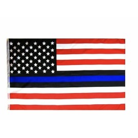 Unbranded Red White And Blue Thin Blue Line USA Flag From TEXAS 3x5 ft Support Police
