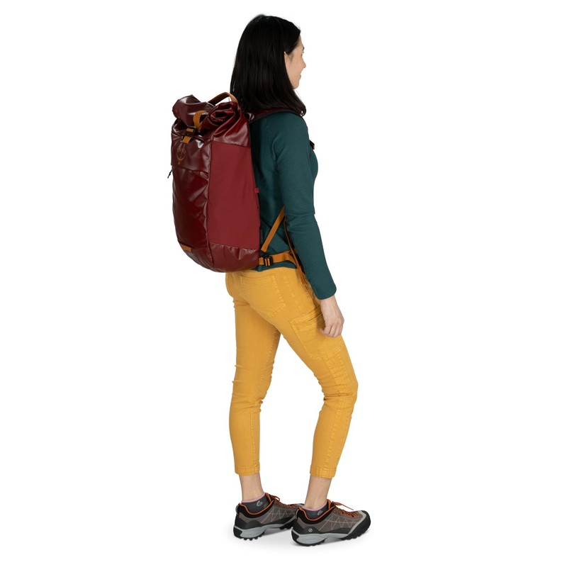 Osprey Transporter Roll Top Laptop Backpack, Tan Concrete