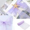 SHTGOI Pack of 10 Organza Chair Sashes Ribbons Chair Cover