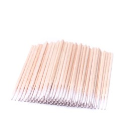 WL Wonder Lashes Wattestäbchen 500 Stück 7 cm Lang für Augenbrauen, Make-up, Beauty, Reinigung, Polieren, Nägel, Reinigungsstäbchen Holz Großer Kopf, Cotton Buds für Kamera Polieren Reinigung