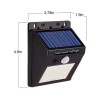 Unbranded 6 pcs 20LED Solar Powered PIR Motion Sensor Light
