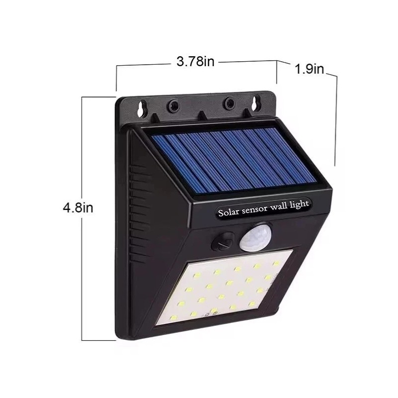 Unbranded 6 pcs 20LED Solar Powered PIR Motion Sensor Light