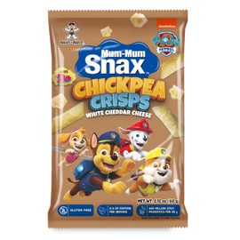 Mum-Mum Snax Chickpea Crisps, Cheddar Cheese, 2.12 Ounce (Pack of 8)