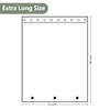 Seenus 72 x 96 inch Extra Long Clear Shower Curtain