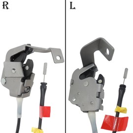 HiSport Rear Left and Right Door Latch Cable for 1997-2004 Ford F250 F150 Heritage Extended Cab Pickup 1997 1998 1999 2000 2001 2002 2003 2004 | OEM Replacement 6L3Z-18264A27-A 6L3Z-18264A26-A
