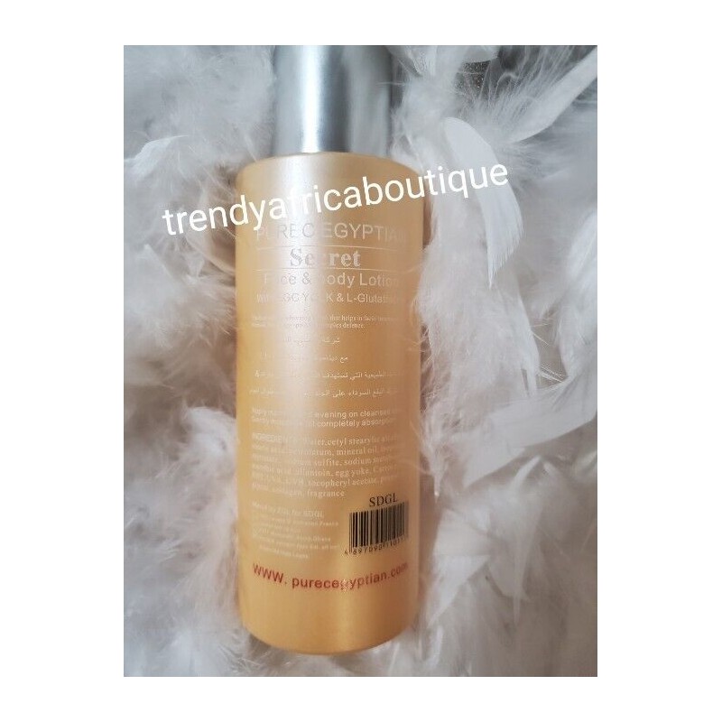 SDGL Purec EGYPTIAN SECRET Gold Lotion & 1 SOAP. Skin