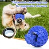 DISSKNIC DISSKNIC Indestructible Squeaky Dog Ball, Relieves Anxiety, Cleans Teeth,
