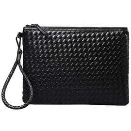 cmy select Men's Clutch Bag, Second Bag, For Weddings, Ceremonies, Parties, PU Leather, Formal, 02: black medium
