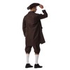 OEBLD Benjamin Franklin Costume Men Colonial Adult Colonial Deluxe wax