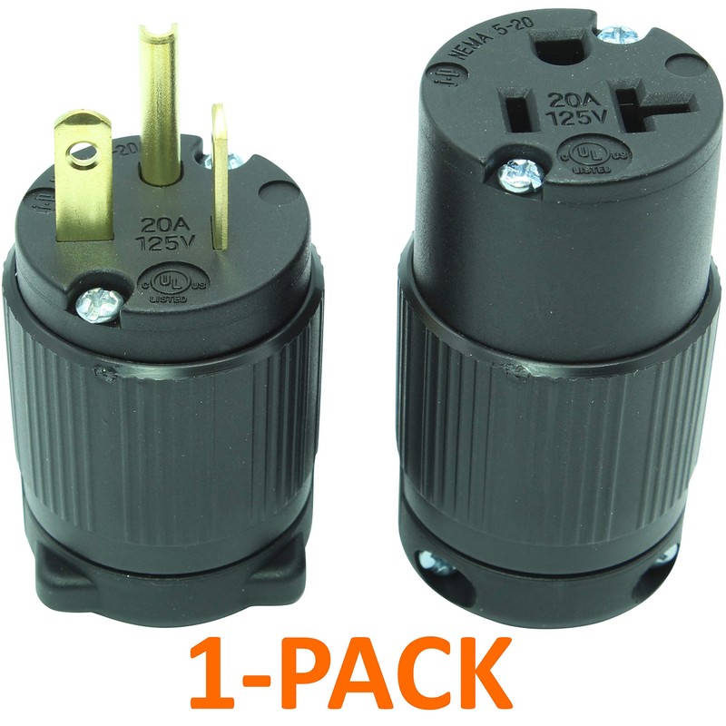 Journeyman-Pro 520PC Plug & Connector Set 20 Amp 120V 125