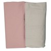 Ti Tin Pack of 2 Fitted Sheets for Cot Bed,