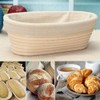 2 Pack 10 Inch Banneton Bread Proofing Basket, Oval Sourdough