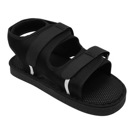 Sarini Orthopedic Post-Op Shoe For Broken Foot Toe Walking Cast Boot Stress Fracture Brace Sandal Adjustable Strap Left Right Foot (M)