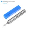 CoCud 2 mm Diameter 7mm Long 2-Blade Spiral End Mill