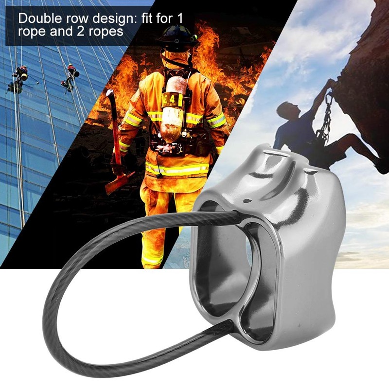 Demeras Climbing Rappel Device Aluminium Alloy Belay Rappel Ultralight Safety