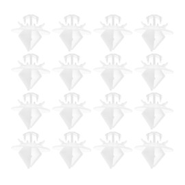 OTOTEC Pack of 30 Side Door Trim Clips Plastic Strips 856560 856548 Compatible with Peugeot Expert Compatible with Citroen C4 White