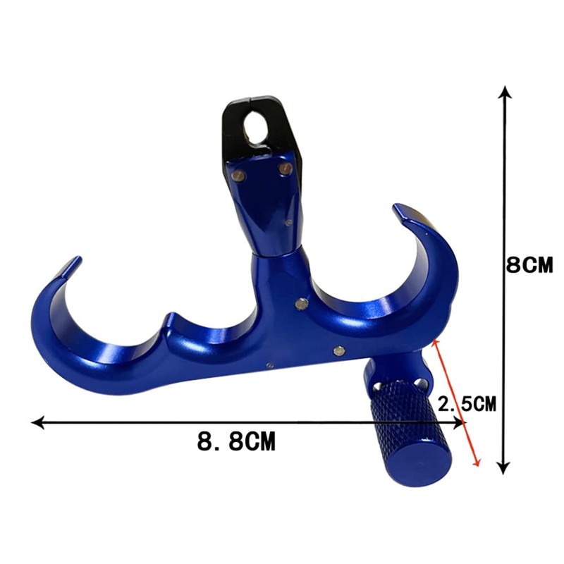 soonbuy 360°Rotation Thumb Bow Release, Aluminum Alloy 3 Finger Thumb