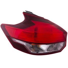 EPIC LIGHTING Halogen CAPA Replacement Spec Tail Light Chrome Bezel Compatible with NISSAN 18-20 KICKS [ NI2804116C 265555RL0A ] Left Driver Side