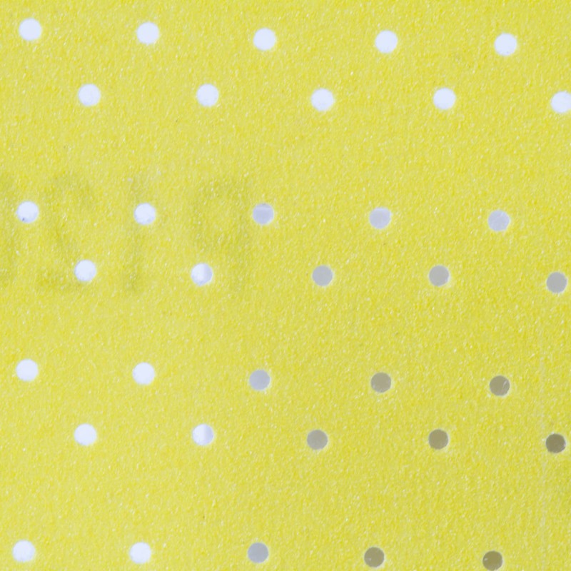 Velcro Sanding Disc, Yellow, Round, Diameter 225, Perforated for Drywall