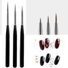 luoshaPUCY Nail Design Brushes, [3 Pieces] Nail Art Liner Brush