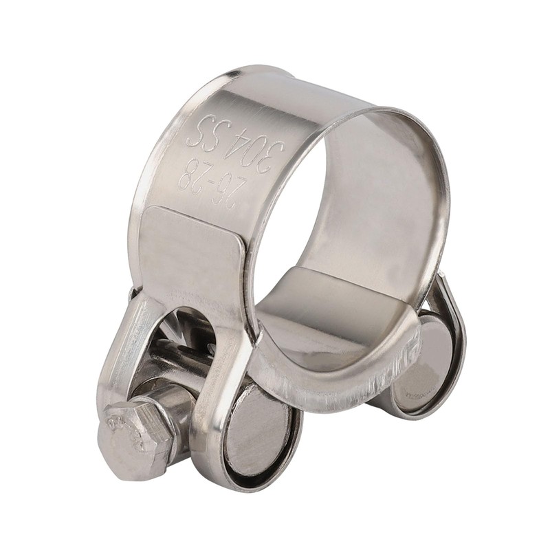 Suprom 4 Pack 1.05" T-Bolt Hose Clamps, 304 Stainless Steel