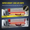 Nilight Truck Tailgate Light Strip 60" Aluminum Frame Triple Row