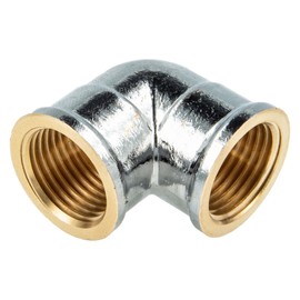 Winkel 90 ° Chrome-Plated Brass Internal Thread on Both Sides