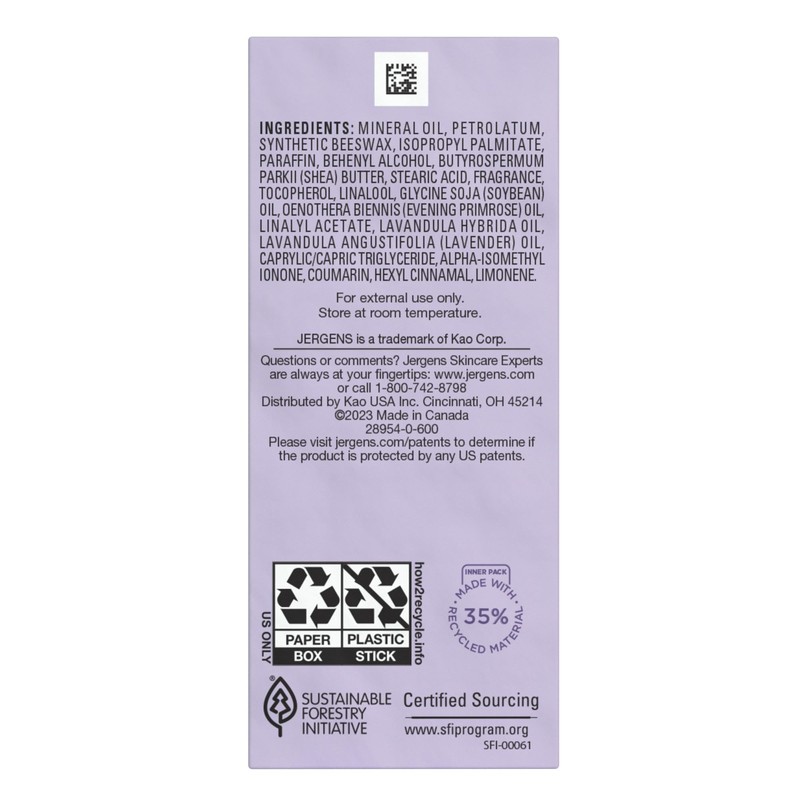 Jergens Sleep Stick Restful Blend Essential Oil Balm, Aromatherapy with