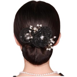 Moldeador de moños herramienta para moños franceses con flores y decoración de perlas rizador flexible para hacer