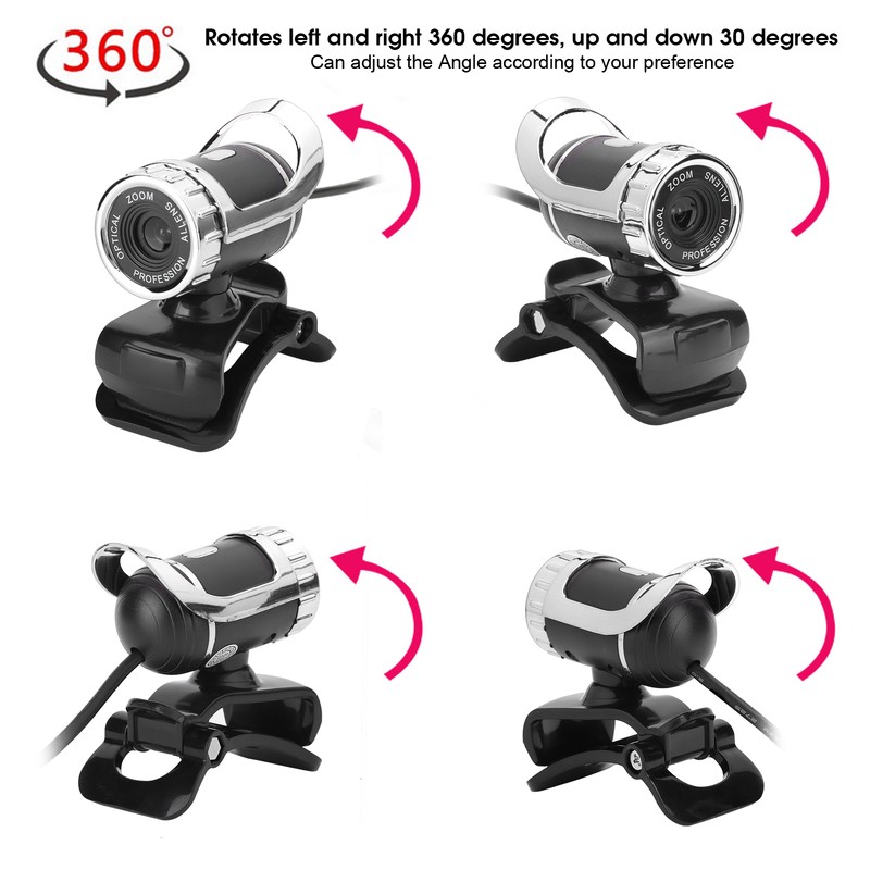 HXSJ LG68 Webcam BuiltIn SoundAbsorbing Microphone USB Camera for Teaching