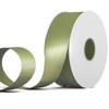 Showin Double Face Polyester Satin Ribbon Sage Green,2"x Continuous 50