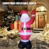 4.92ft Inflatable Outdoor Santa Decoration with Built in LEDs for