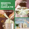 ANECO 100% Compostable Food Waste Bags 1.6 Gallon With Handles