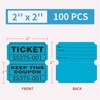 DGBDPACK 100 Raffle Tickets, 50/50 Double Ticket, Bold Numbers for