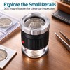 30X Pocket Magnifier – LED & UV Loupe with Adjustable