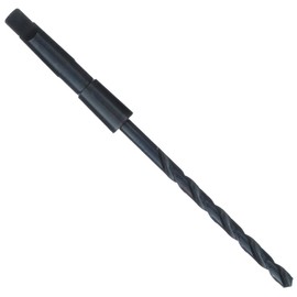 Precision Twist 209 High Speed Steel Taper Shank Drill Bit, Black Oxide Finish, Morse Taper Shank, Spiral Flute, 118 Degree Point Angle, 1 5/64"